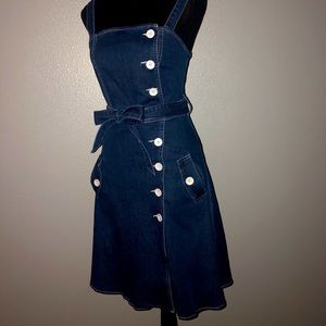 Blue denim jean dress